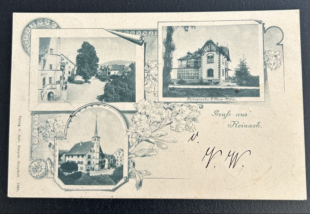 Cartoline postali: Gruss aus Reinach AG – Usato da Horw venduto da Tellbub