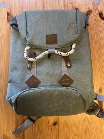 Sac à dos vert kaki style vintage pour randonnée légère 🎒