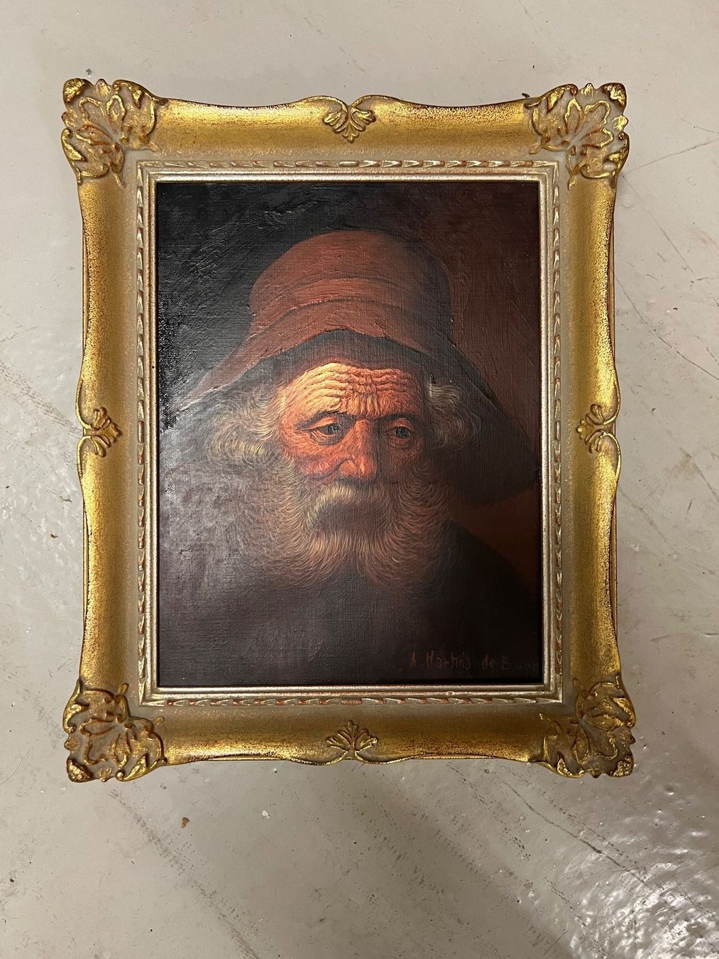 Gemälde: Oelbild mit vergoldetem Rahmen – Gebraucht aus Zürich von ennovy01