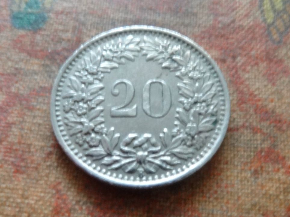 Tutti le monete: 20 Rp. 1947 – Usato da Romanel-sur-Lausanne venduto da Swift13 1
