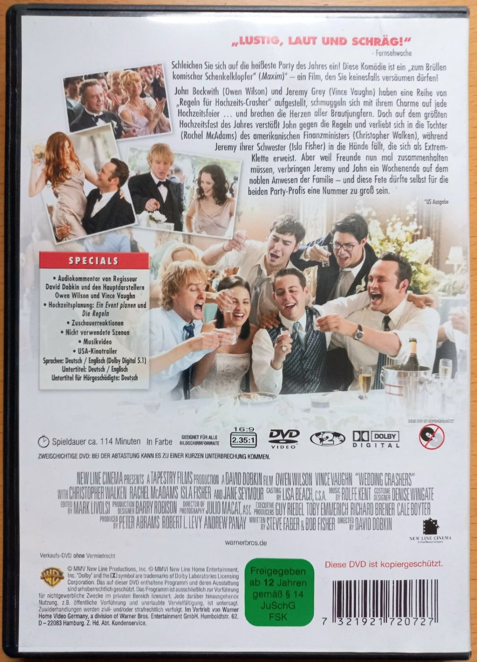 Tutti i DVDs: DVD D/E - Die Hochzeitscrasher – Usato da Niederuzwil venduto da lubimaja 2
