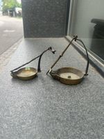 Antike Öllampen aus Messing Lot 2 Stück