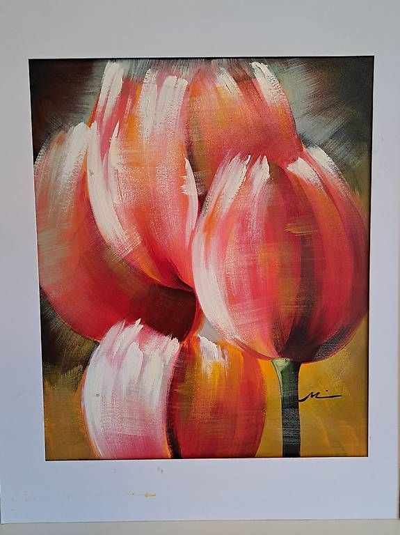 Dipinti: Ölgemälde 'Tulpen aus Amsterdam' 50x 60 – Usato da Bern venduto da mar_8npr 1