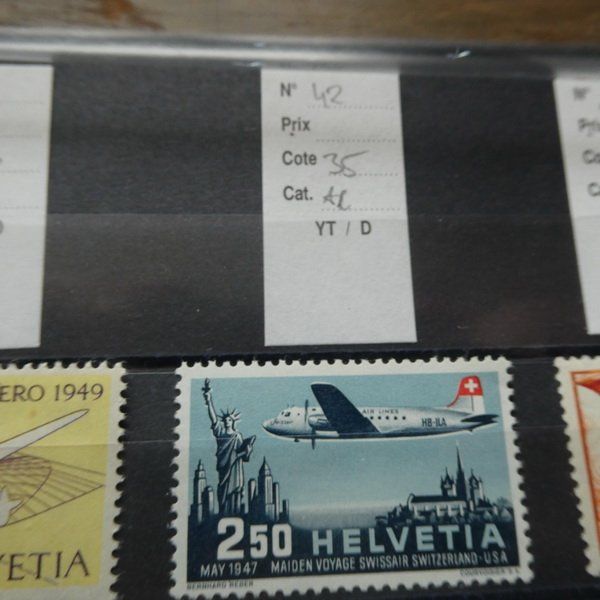 Tutti i francobolli: 3 FLUGPOST - Marken ** Kat. Total Fr. 170.-  siehe Bilder – Usato da Egliswil venduto da Trens01 2