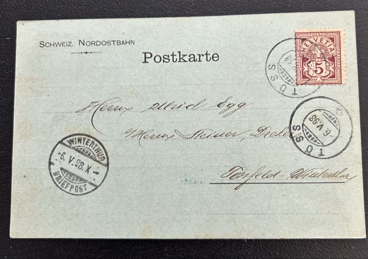 Tutti i francobolli: Avis Karte Töss  – Usato da Horw venduto da Tellbub