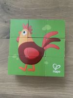 Puzzle cubes en bois animaux