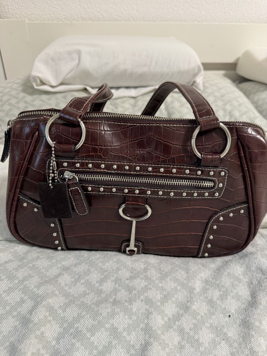Borse da donna: Bulaggi Handtasche Kroko-Optik, Braun – Usato da Küsnacht ZH venduto da IrischkaB