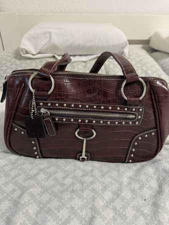 Bulaggi Handtasche Kroko-Optik, Braun