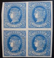 Spanisch West Indien Kat. 19 **/* 1866 Kat. 25 Euro +++