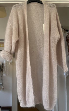 LONG GILET AVEC 80% KID MOHAIR! M