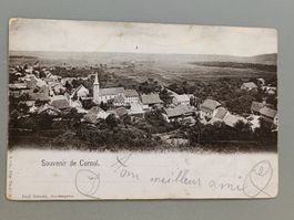 Alte PK / Souvenir de Cornol JU Gelaufen 1900