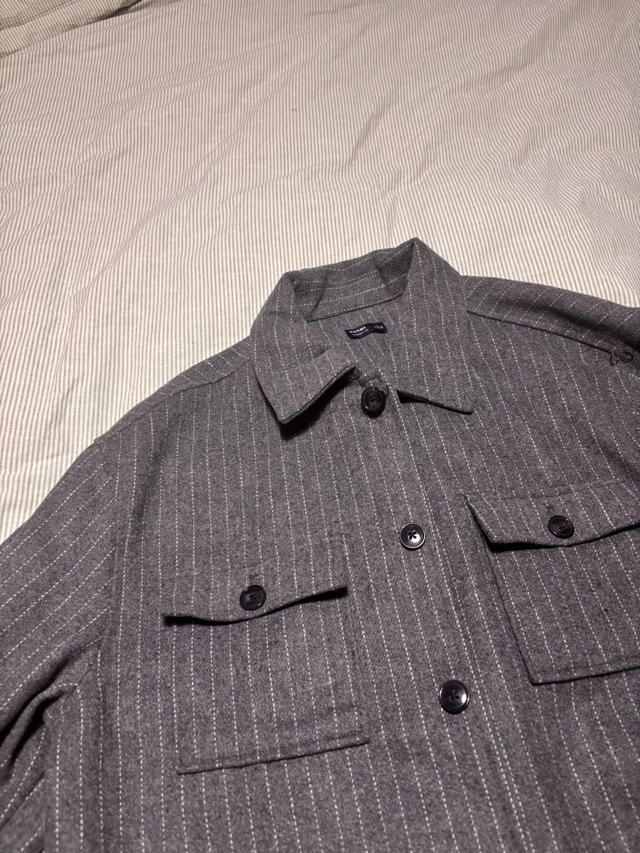 Giacche: Hemdjacke gestreift grau   Neuware  L – Nuovo (secondo la descrizione) da Schmitten FR venduto da Hubalo 1