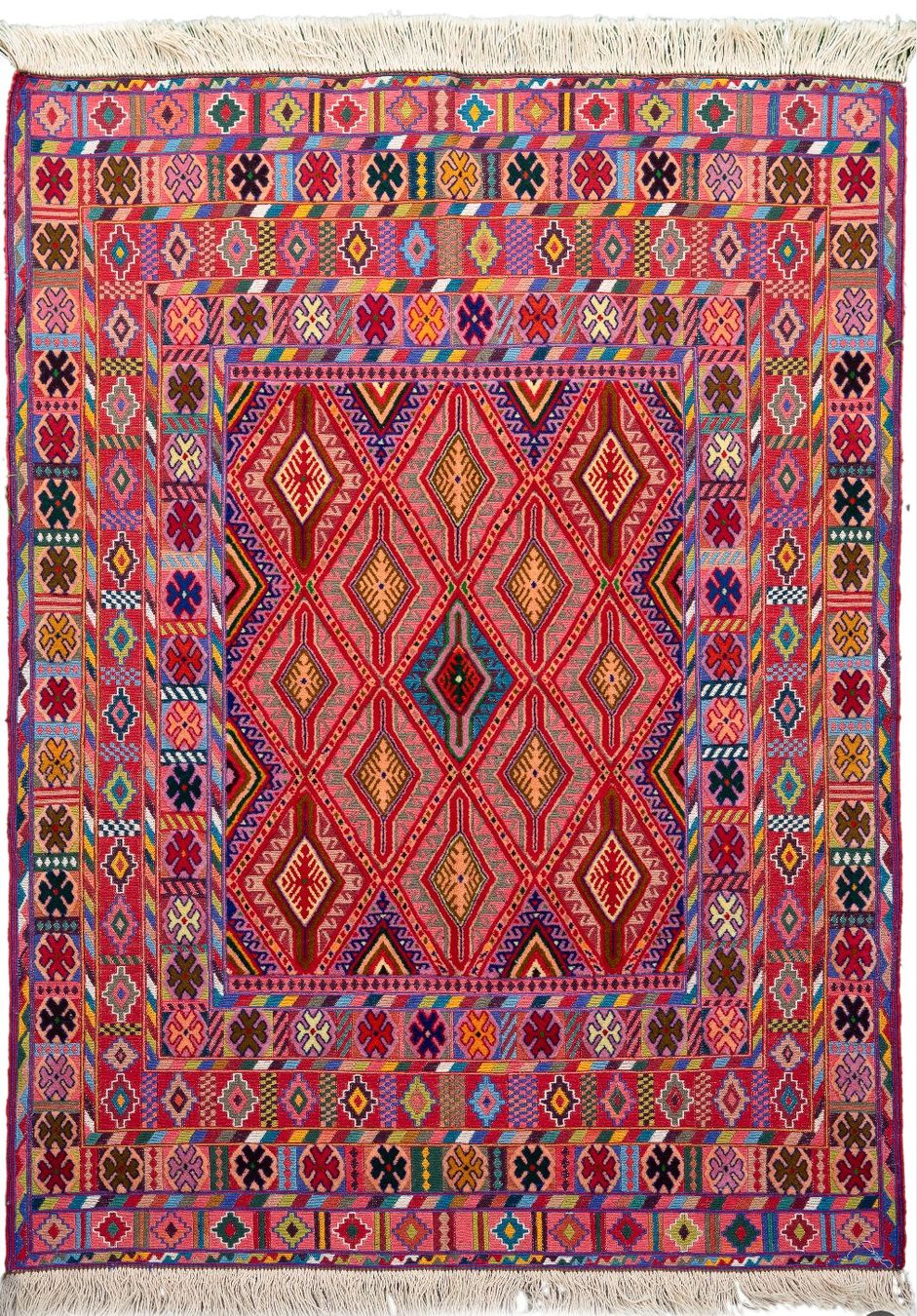Kelim Tappeti: 145x110cm Afghan Kelim Handgemacht – Nuovo e nell'imballaggio originale da Luzern venduto da Hera.Kollektiv