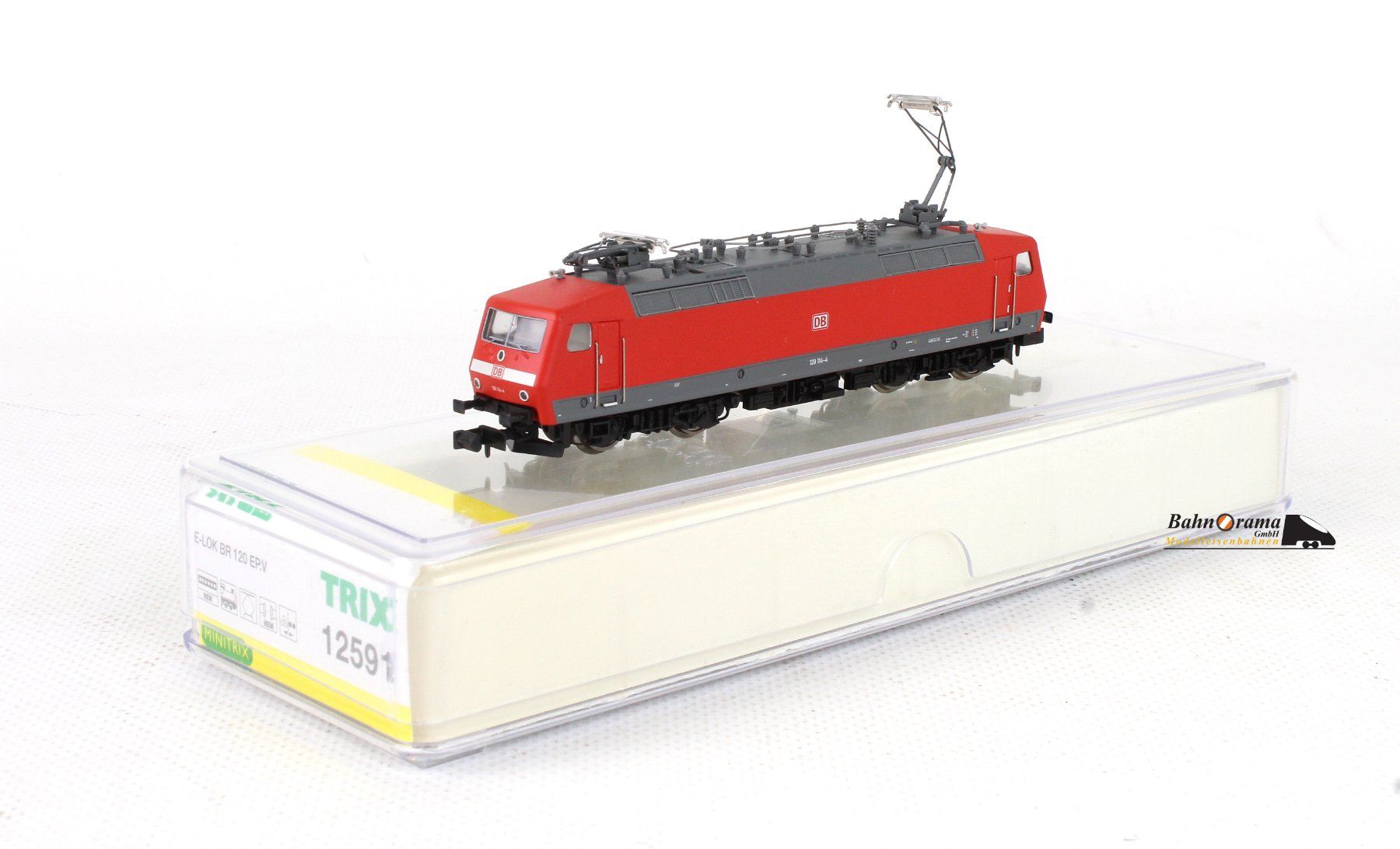 Trix Modellini di ferrovie: Minitrix 12591 DB E-Lok 120 114-4, Bastelmodell – Difettoso da Bern venduto da Bahnora