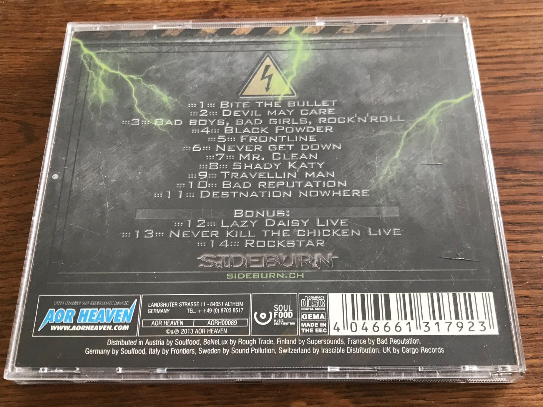 CD: SIDEBURN - Electrify - Swiss Hard Rock – Usato da Buchs AG venduto da Archie 2