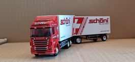 HERPA. SCANIA 6X2/4.TRANSPORT SCHONI. 1:87. CH.
