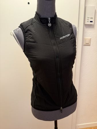 NEW Monton Lightweight Padded Cycling Gilet - Size S - Black