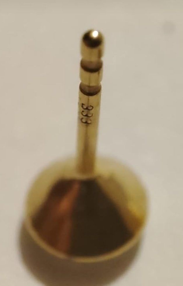 Orecchini pendenti & Orecchini a lobo: Paar 333 Gold Ohrstecker 5mm – Nuovo e nell'imballaggio originale da Hemmental venduto da BlingBling1 3