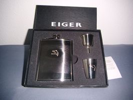 Getränke - Flachmann - Set, Petri Heil * EIGER * NEU