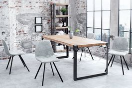 4 Stk. Moderne Essstühle stone grau / neu