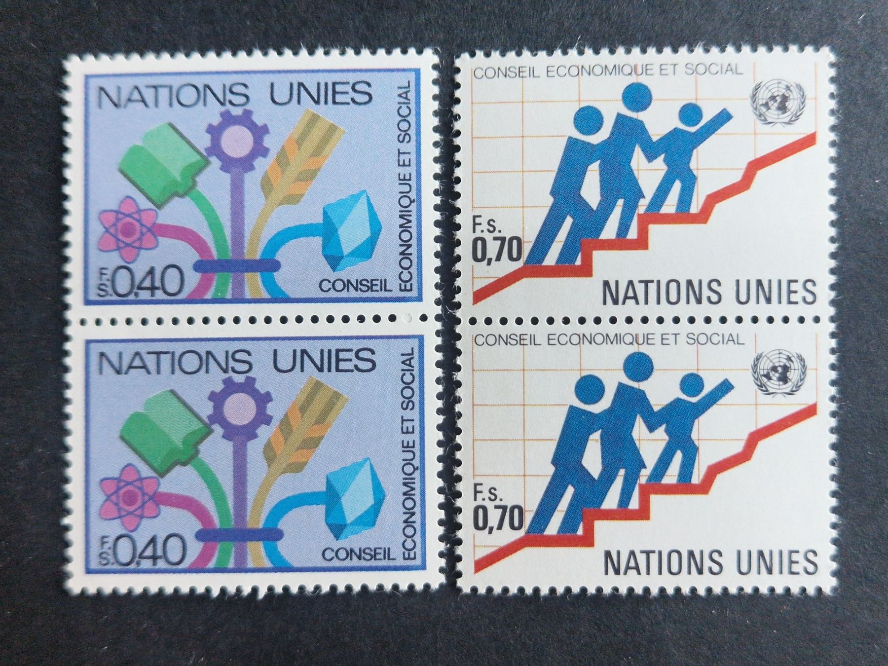 Alle Briefmarken: ONU Genève  96 - 97  paire neuf** – Gebraucht aus Bouveret von hckoala