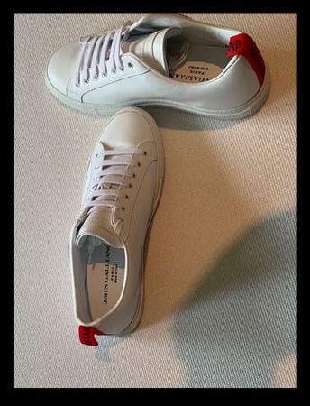 JOHN GALLIANO, Luxus Sneaker, weiss, GR 43