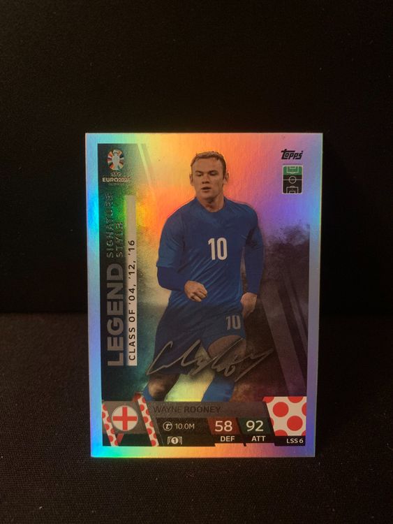 Topps Match Attax Euro 2024 Rooney Legend Signature Style (Neu (gemäss ...