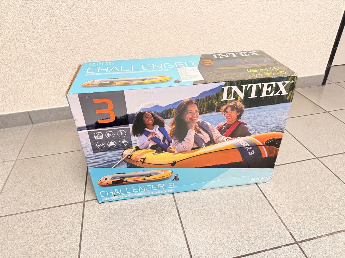 Barche: Intex Challenger 3 Set – Nuovo e nell'imballaggio originale da Zug venduto da ECancella