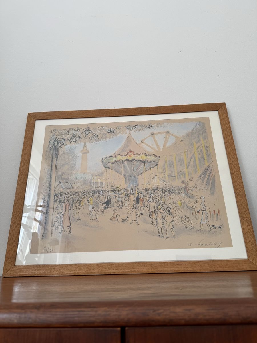 Grafica & Litografie: Lithographie signée de Hambourg, numérotée 81/220 ! – Usato da Vésenaz venduto da Angela.C3 1