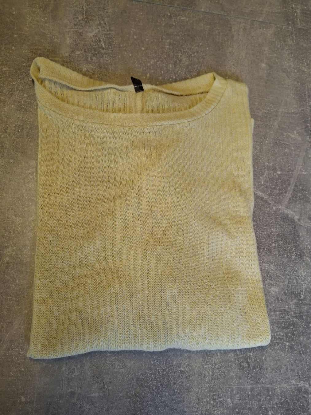 Pullover & Sweatshirts: Pull léger jaune pastel taille S marque Chicorée – Gebraucht aus Villiers von san_jn5w 7