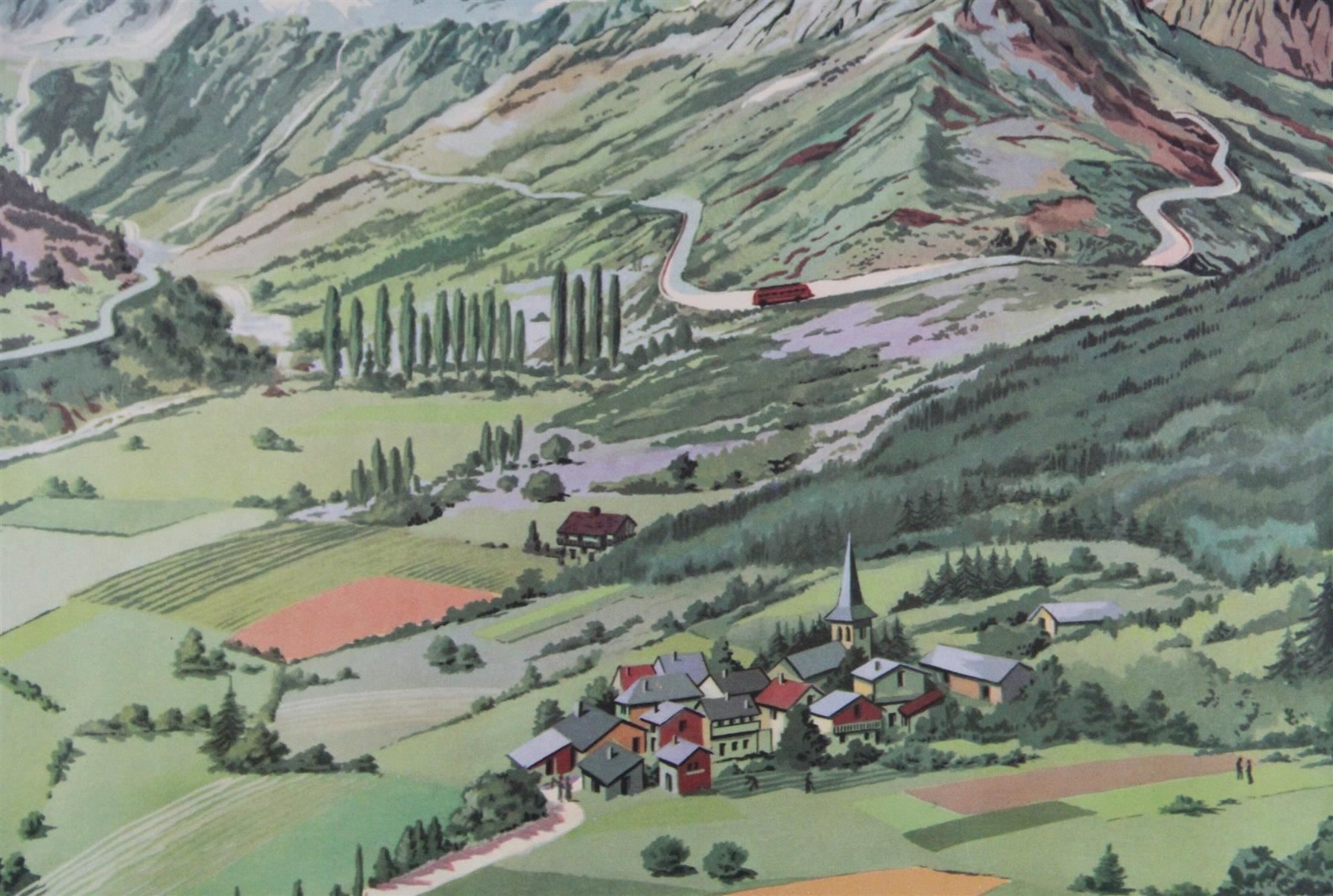 Foto & Immagini: doppel Schulwandbild "Alpen, Stadtplan" – Usato da Birrwil venduto da brandschatz_birrwil 2