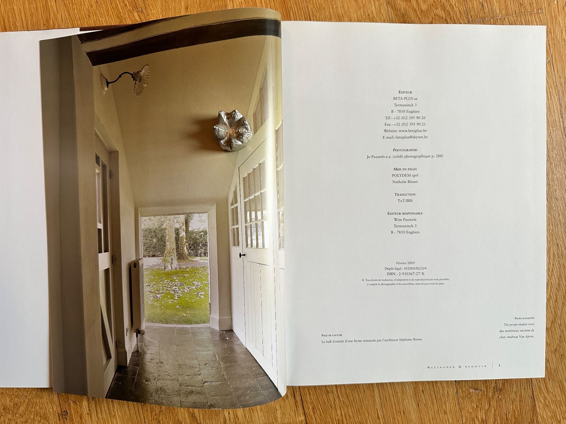 Libri: Wim Pauwels: Restaurer & Rénover. – Usato da Zürich venduto da allp 3