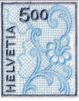 20 x Stickerei Briefmarke a 5.-