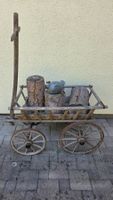 Holz-Leiterwagen antik zur Dekoration