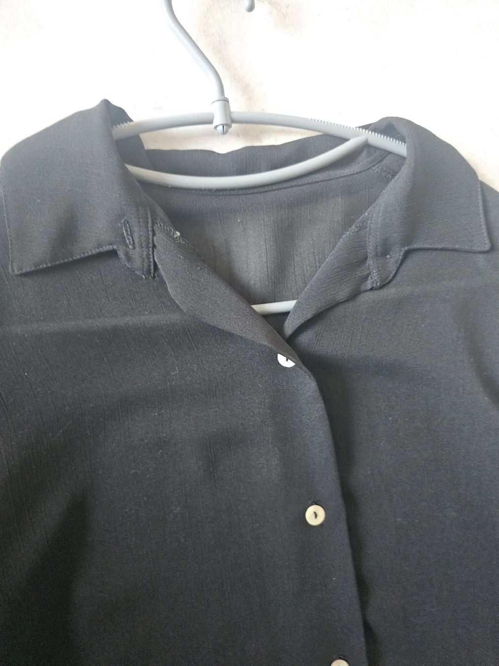 Camicette: Chemise noire transparente, taille M-L – Usato da Sornetan venduto da T.a333 2