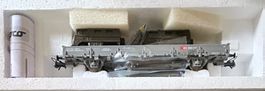 H0/DC Roco 44191 SBB Rungenwagen 058-5 2x Militär Neu in OVP