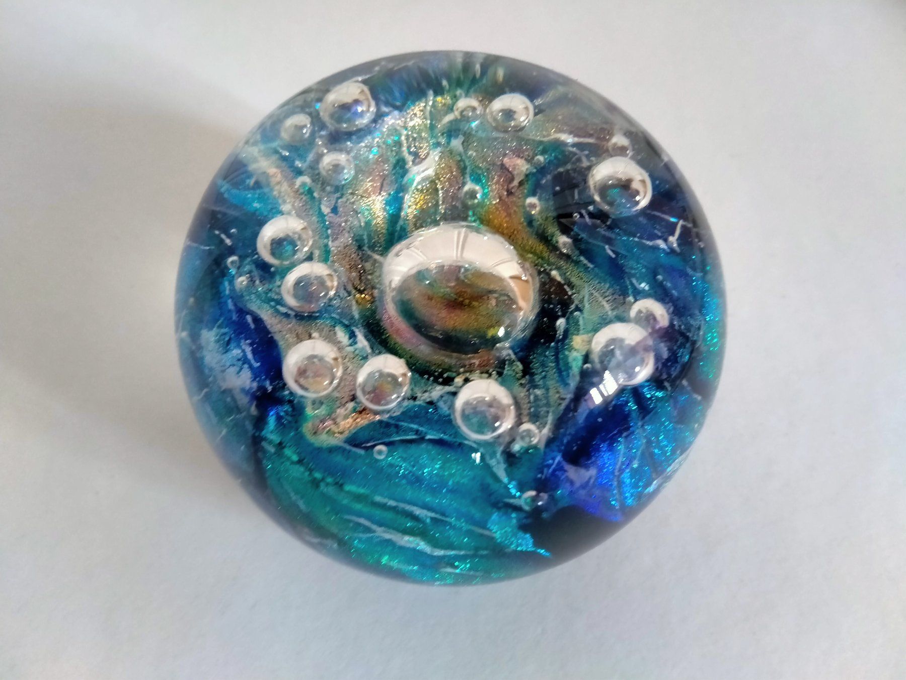 Tutte le decorazioni: Briefbeschwerer Paperweight Glaskugel Glas Kugel – Usato da Küssnacht am Rigi venduto da perlboote