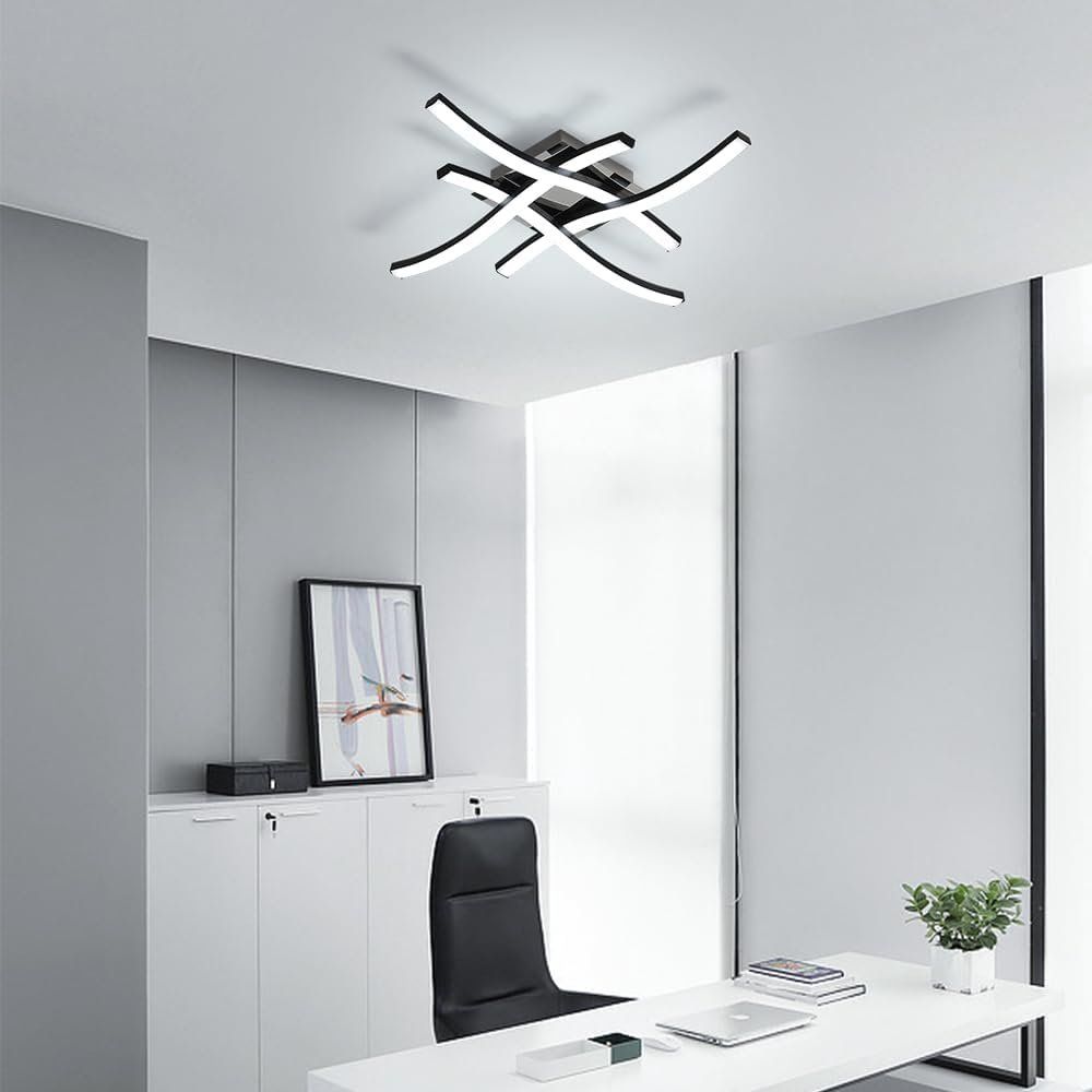 Lampadari & plafoniere: Moderne LED Deckenlampe Acryl Schwarz – Nuovo e nell'imballaggio originale da Châtelaine venduto da topshop.switzerland 7