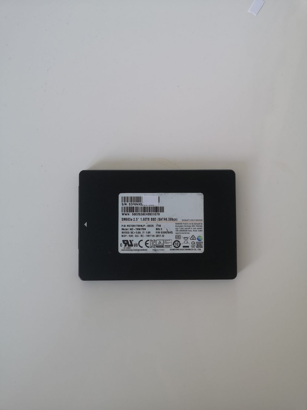 Dischi rigidi: Samsung 1.92 TB SSD – Usato da Zürich venduto da kiwi2024 1