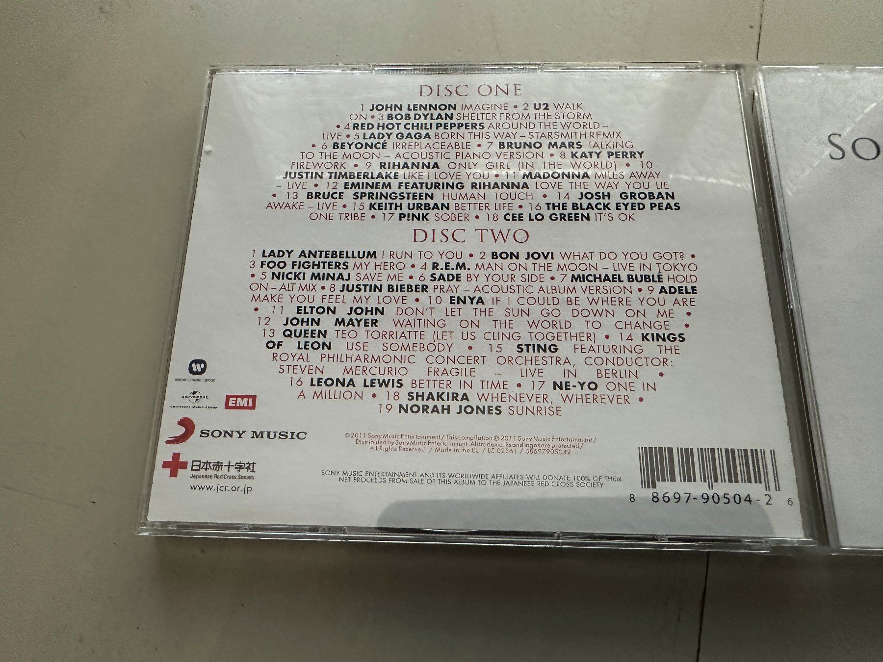 CD: SONGS FOR JAPAN tolle 2 CD U2 DYLAN MADONNA SPRINGSTEEN REM – Usato da Basel venduto da Partridge 1