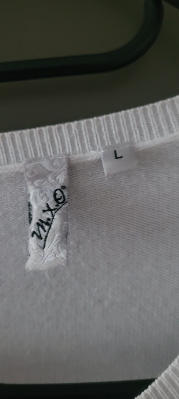 Giacche: M.X.O Cardigan blanc  ,elastique ,taille L – Nuovo (secondo la descrizione) da Vevey venduto da x_y_f 1