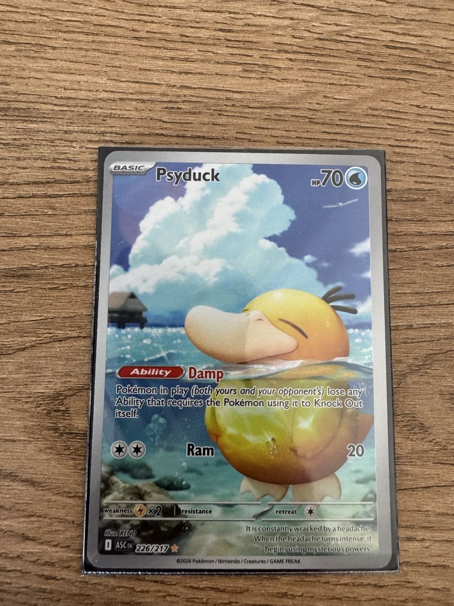 Pokémon Carte collezionabili: Carta Pokémon Psyduck 226/217 – Usato da Bellinzona venduto da Yanpa