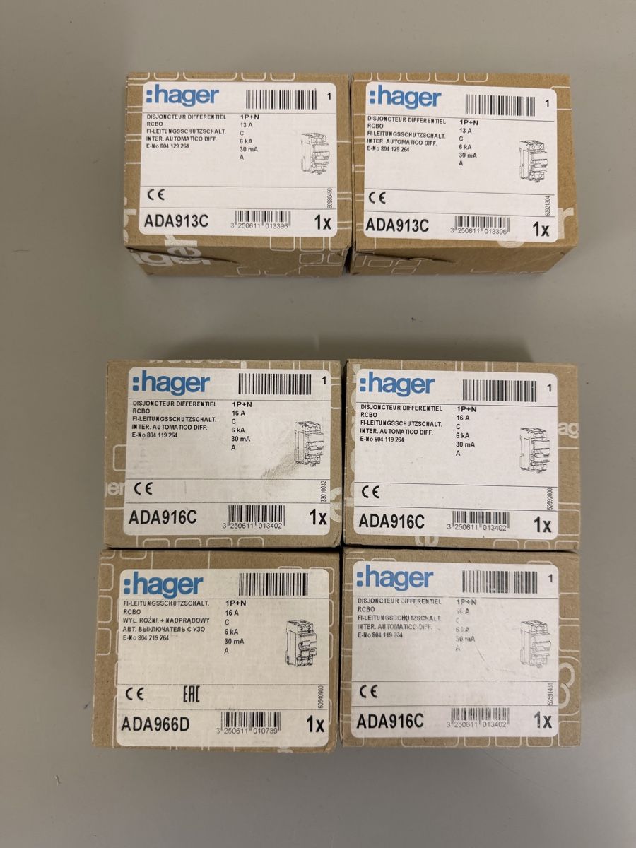Hager Componenti elettronici: Hager Sicherung fils C13,C16 – Nuovo e nell'imballaggio originale da Zürich venduto da papaplatte