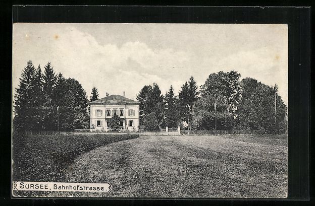 Cartes postales: AK Sursee, Bahnhofstrasse, 1912 – D'occasion à Berlin par bartko-reher