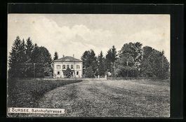 AK Sursee, Bahnhofstrasse, 1912