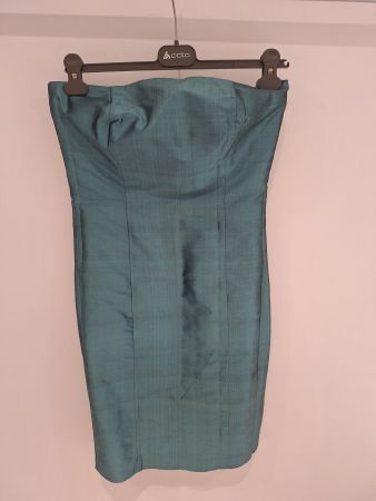 Silk strapless dress Size S