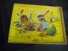 altes Penelope Baby - Puzzle 60 Indianer Indianerkinder