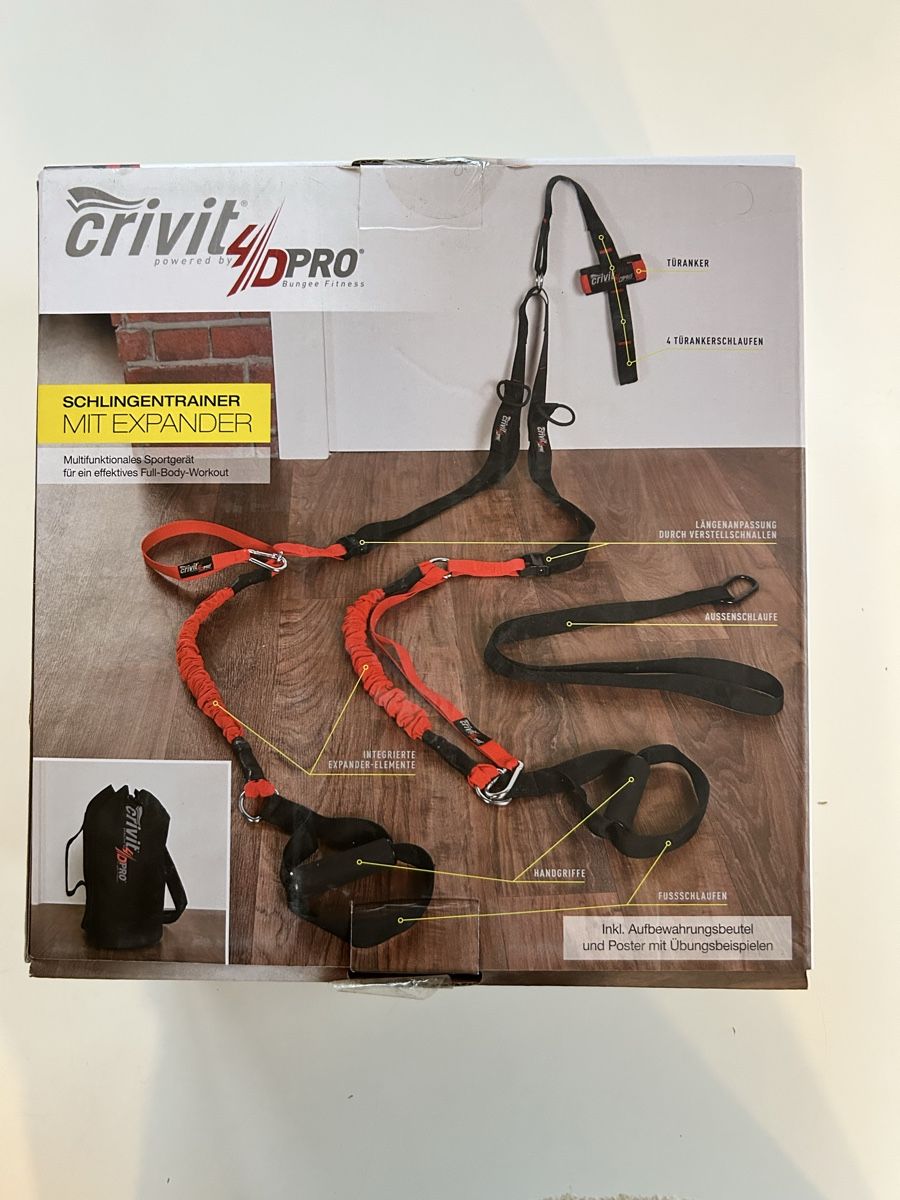 Hometrainer: Crivit 4D Pro Schlingentrainer mit Expander, Neu! – Nuovo e nell'imballaggio originale da Oftringen venduto da Solima 2