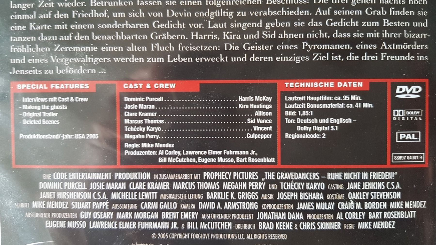 Tous les DVDs: DVD The Gravedancers – D'occasion à Oetwil am See par fineli2 1
