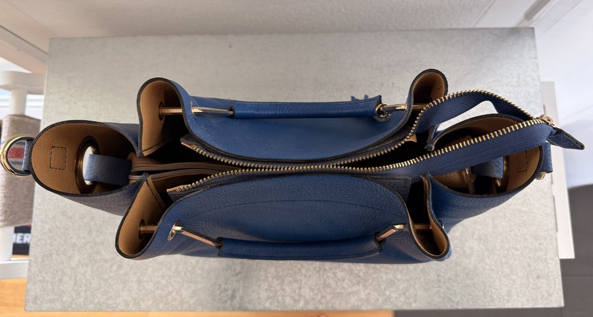 Borse da donna: Blaue Ledertasche italienisches Leder – Nuovo (secondo la descrizione) da Baden venduto da ..Nina.. 1